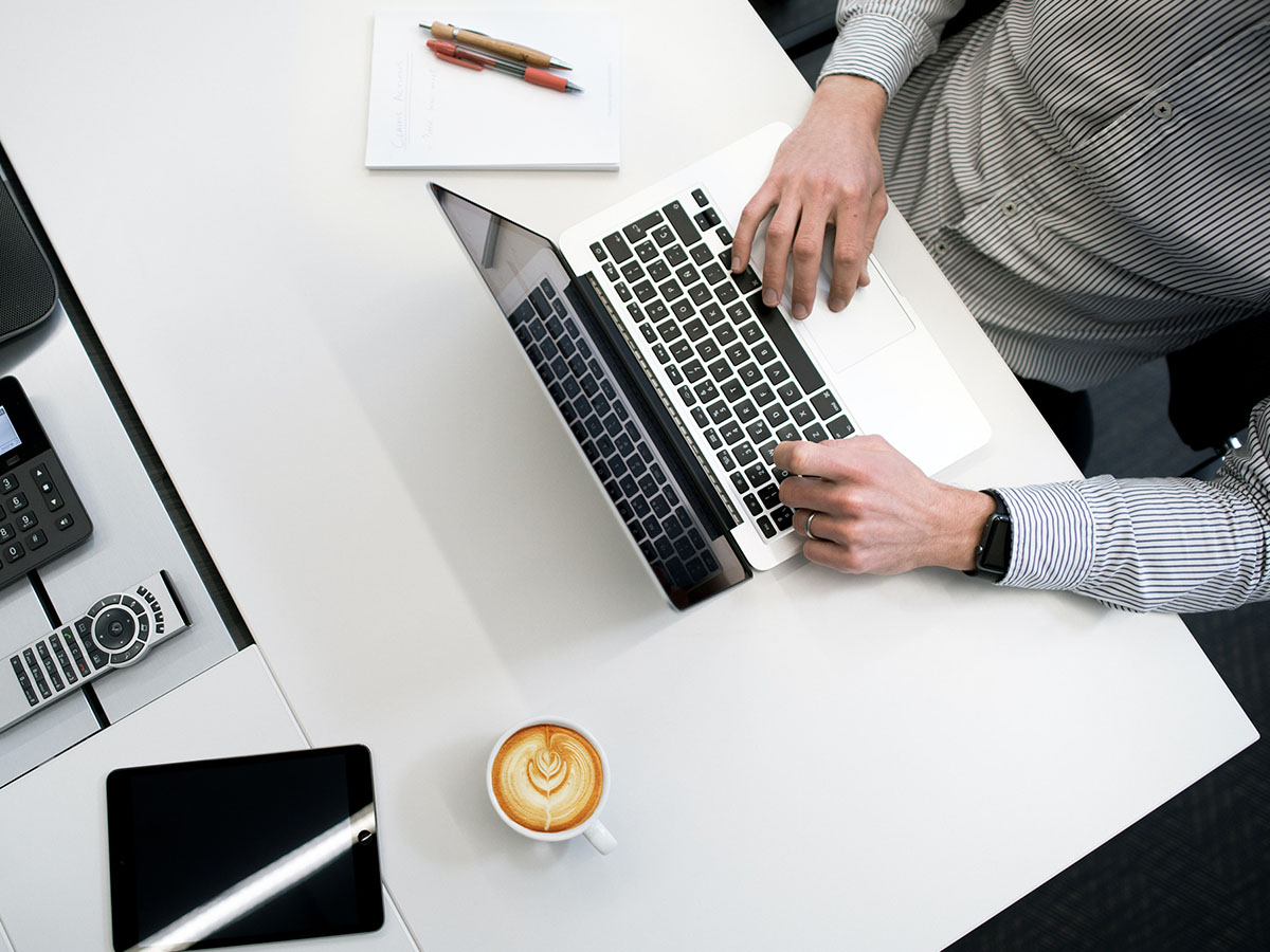 Man on computer