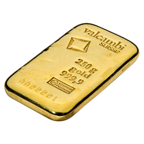 250 gram Valcambi Gold Bar - TRB Bullion