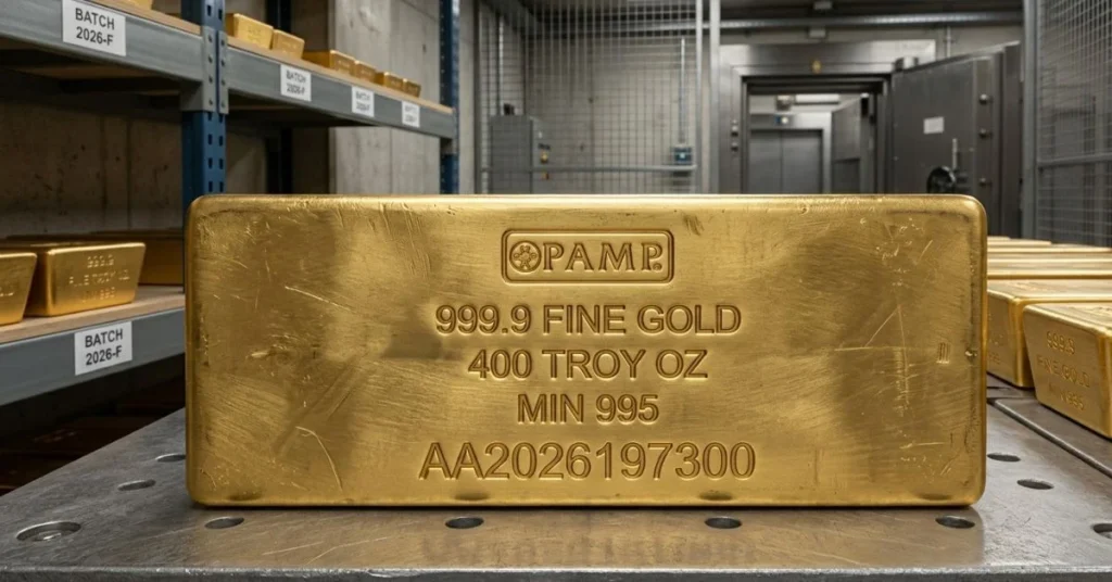 Gold bar serial number