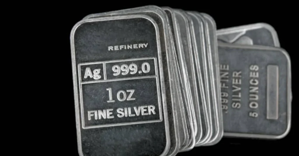 One ounce silver bars