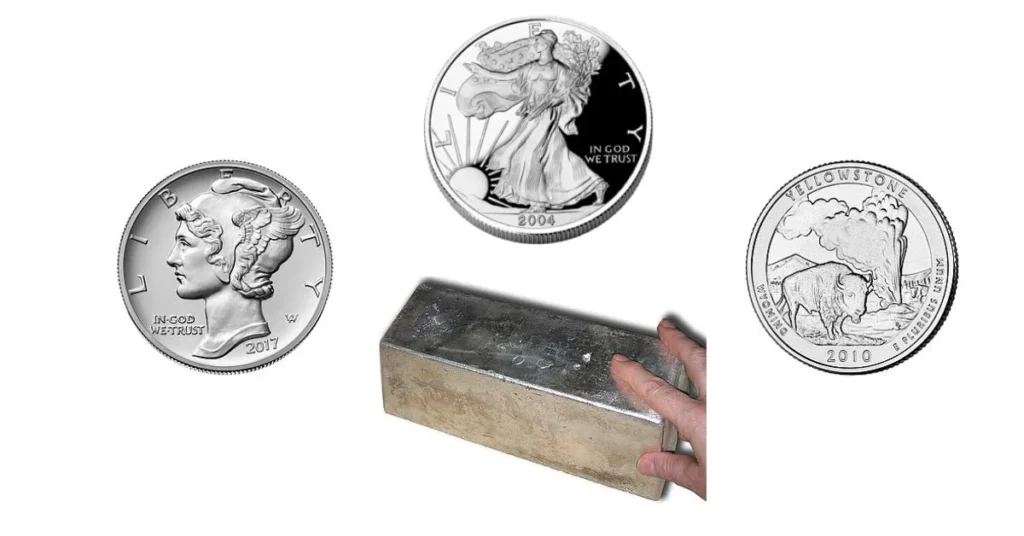 Silver bullion coin varieties