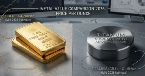 is titanium more expensive than gold