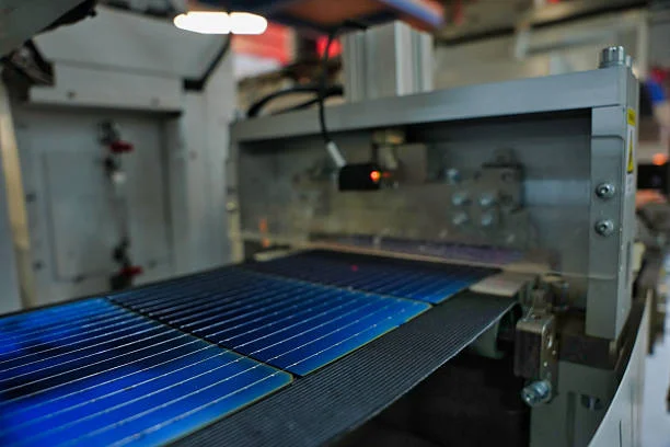 Solar panel manufacturing line
