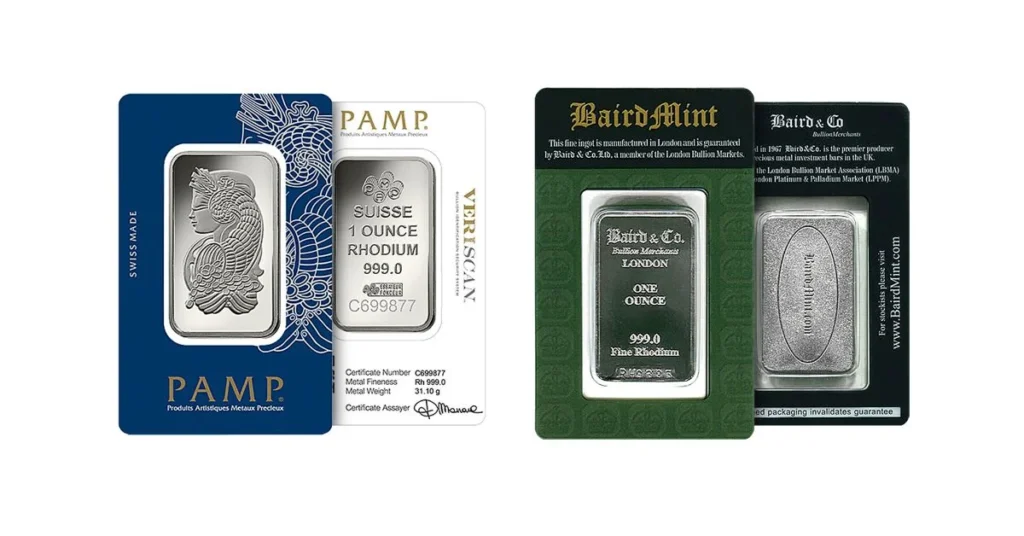 rhodium price vs gold