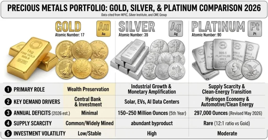 silver and platinum